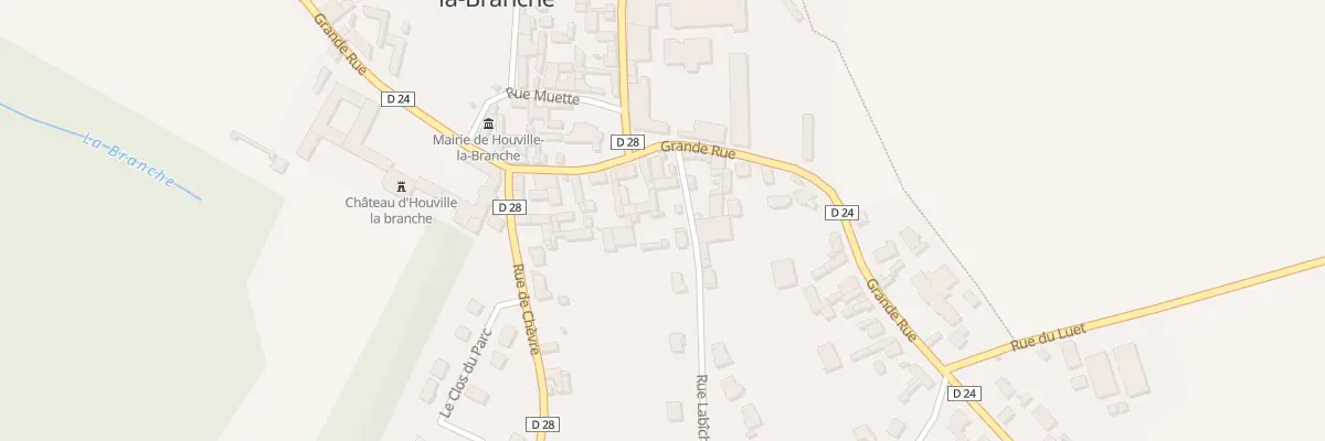 Plan du 28 Rue Grande Rue à Houville-la-Branche