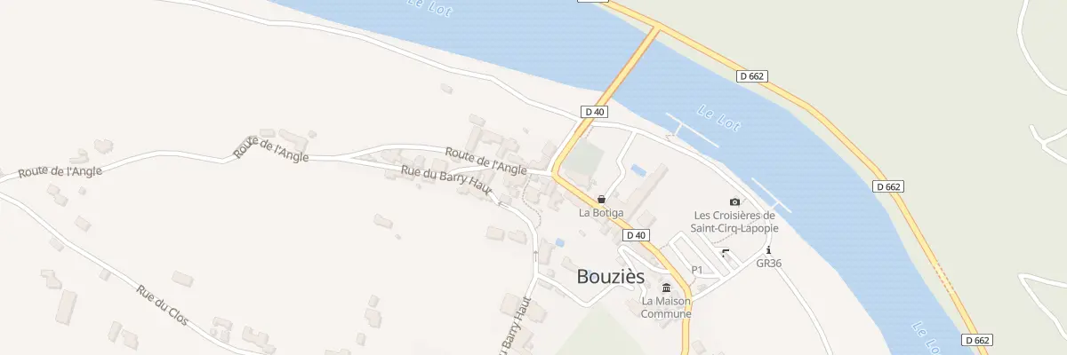Plan du 9 Rte de l’Angle à Bouziès