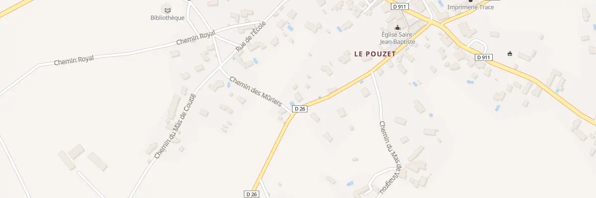 Plan du 5205 Le Pouzet à Concots