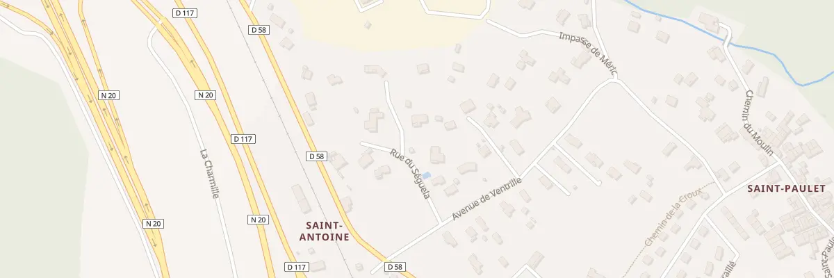 Plan du 6 Rue du Séguela à Saint-Paul-de-Jarrat