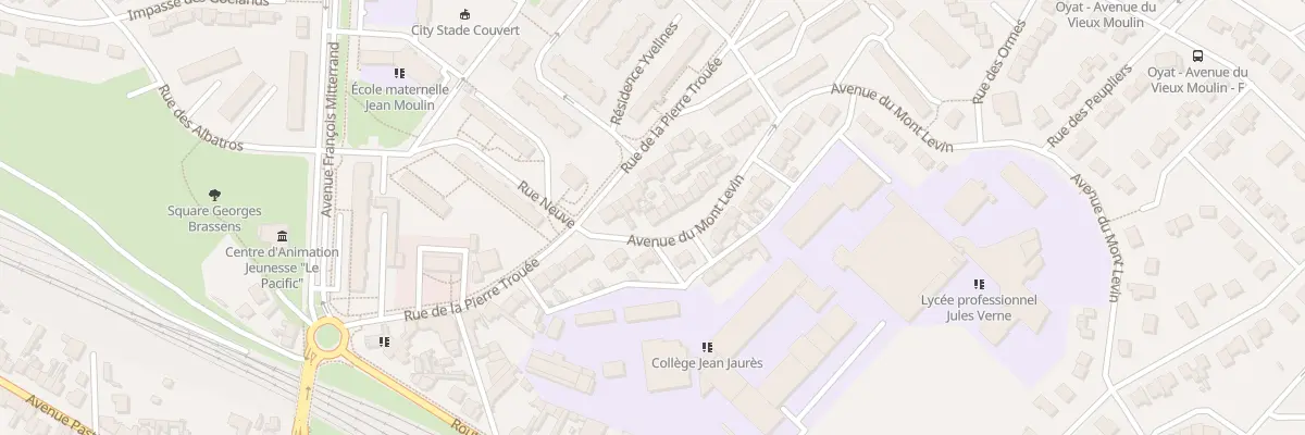 Plan du 1 Av du Mont Levin à Étaples