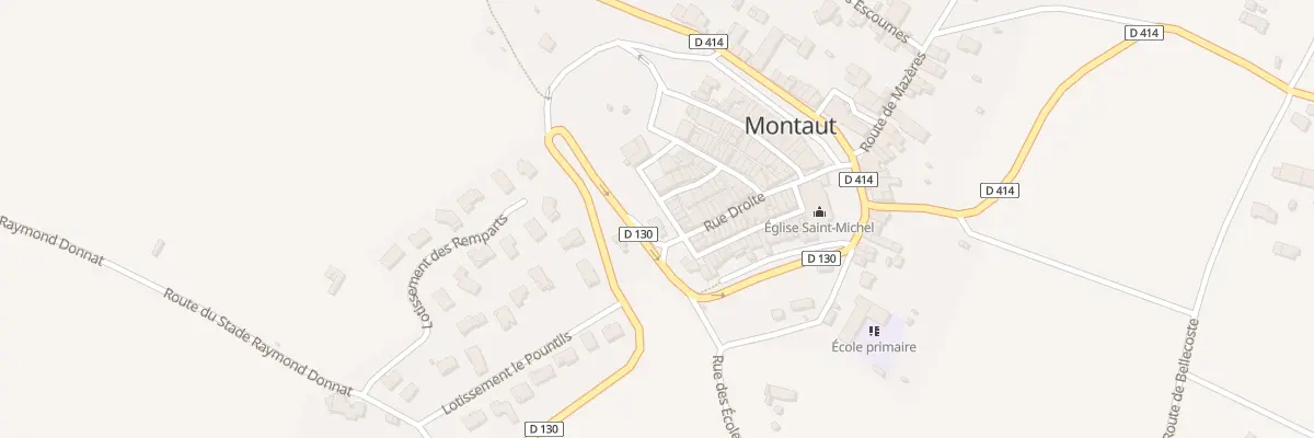 Plan du 3 Rue de la Pourtanelle à Montaut