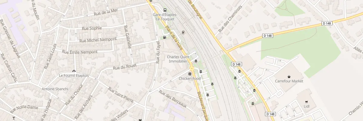 Plan du 5 Pl de la Gare à Étaples