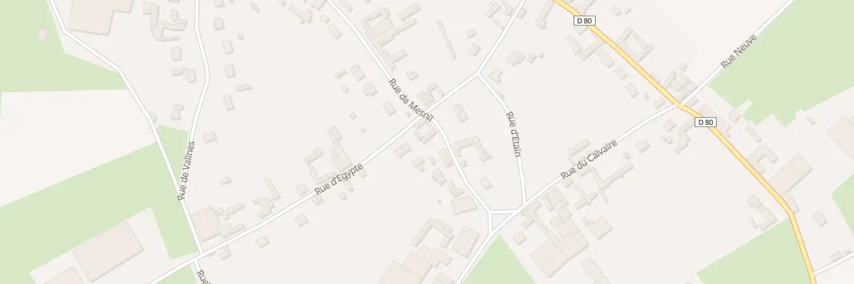 Plan du 20 Rue du Mesnil à Franleu