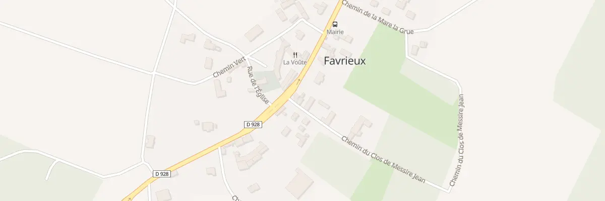 Plan du 1 Che du Clos Messire Jean à Favrieux