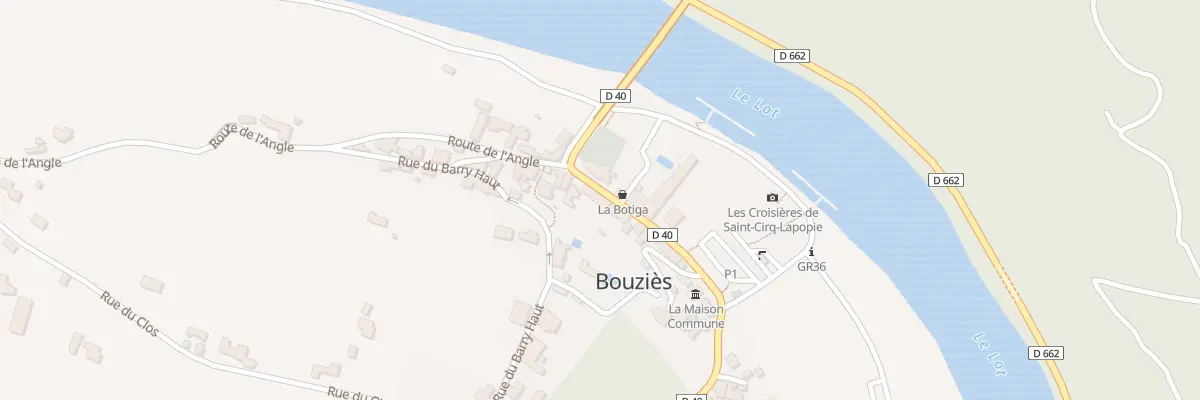 Plan du 5047 Le Bourg à Bouziès