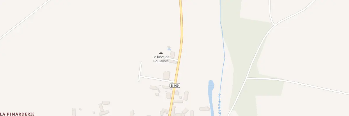 Plan du 2 Rte de Poulaines à Poulaines