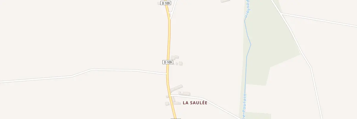 Plan du 1 La Saulee à Poulaines