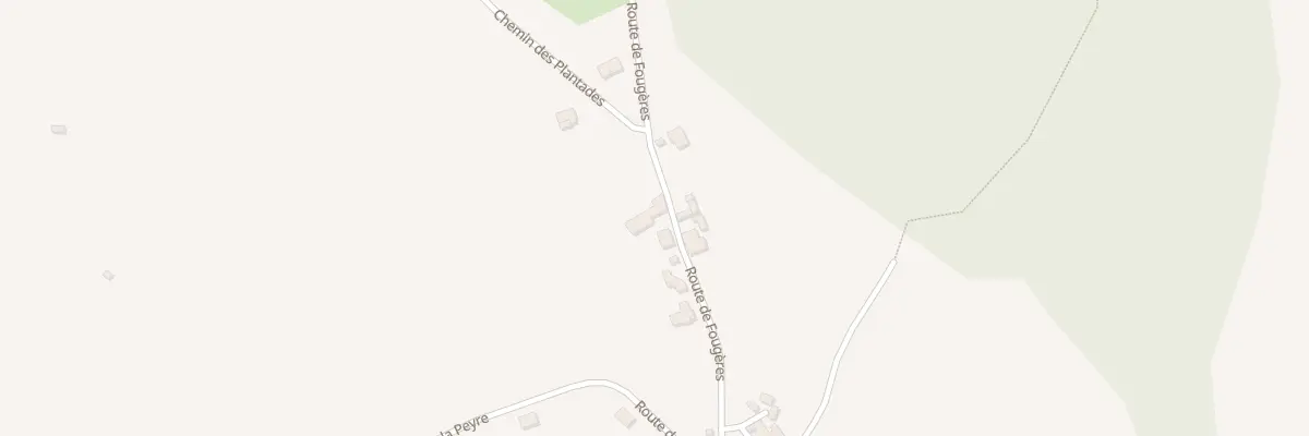 Plan du 894 Rte de Fougères à Saint-Hilaire-Peyroux