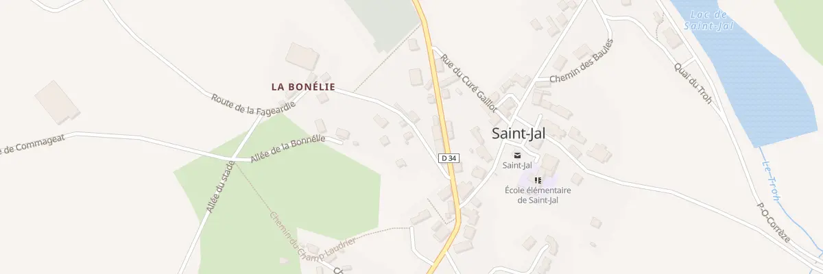 Plan du 5 Rte de la Fageardie à Saint-Jal