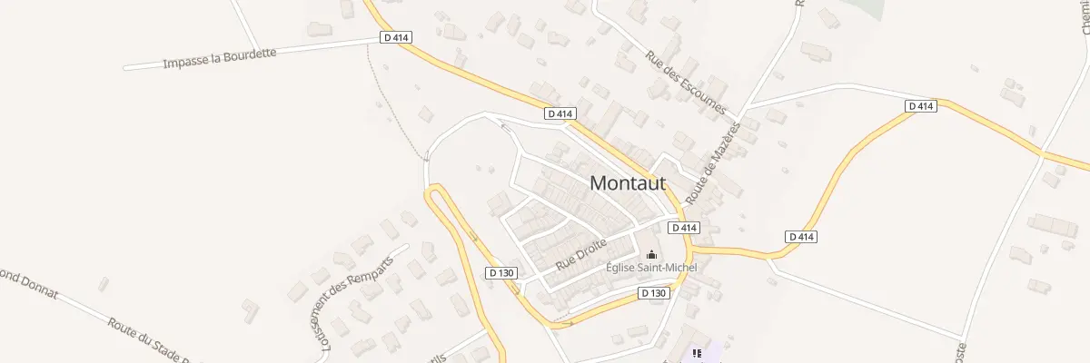 Plan du 20 Rue du Château à Montaut
