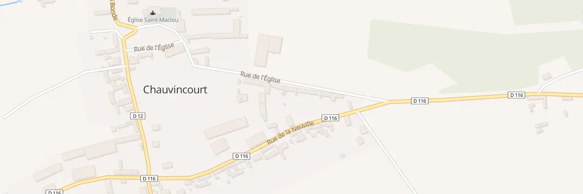 Plan du 6 Rue de l’Eglise à Chauvincourt-Provemont