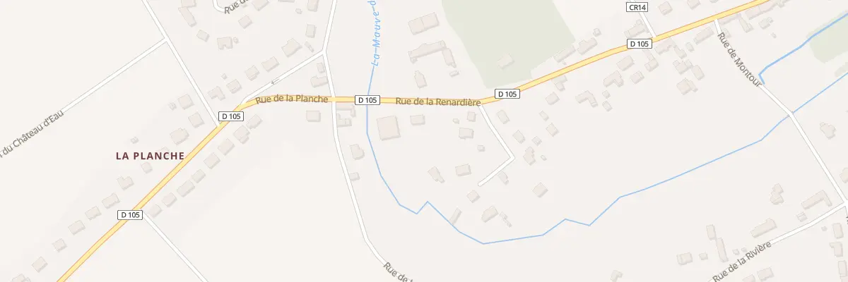 Plan du 100 Rue de la Renardière à Baccon