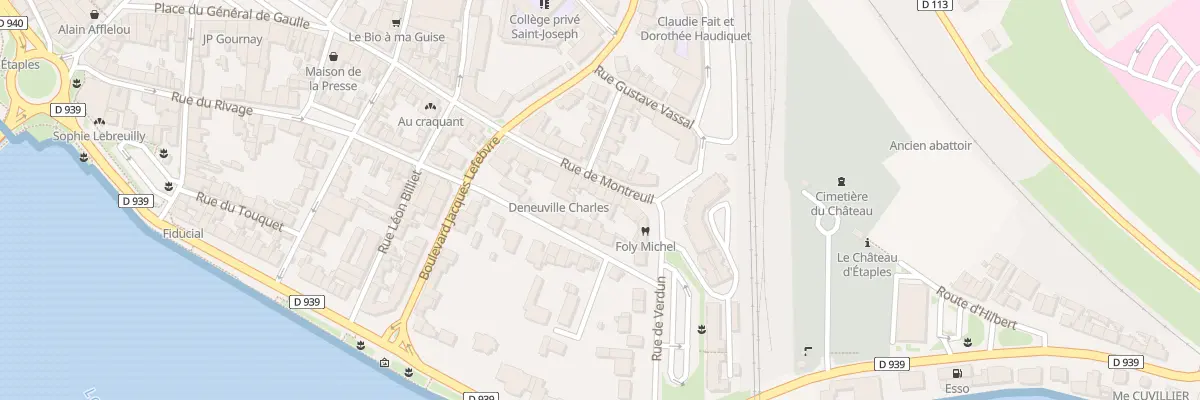 Plan du 52 Rue de Montreuil à Étaples