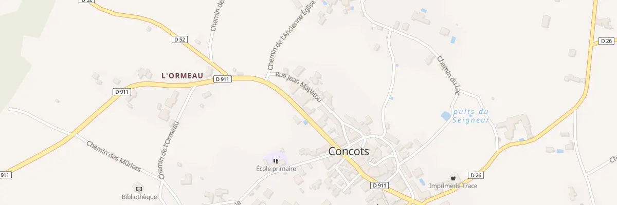 Plan du 5041 Le Bourg à Concots