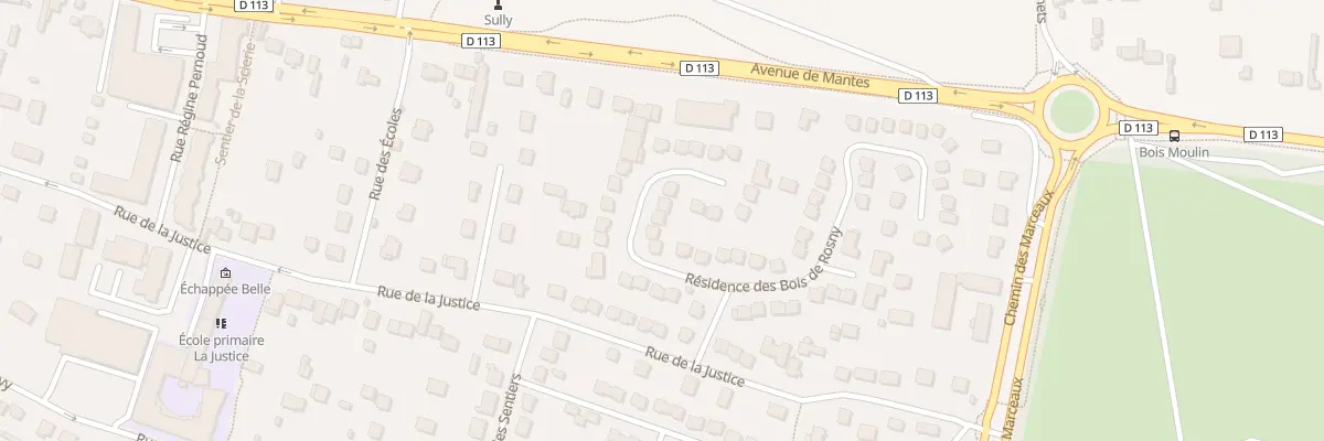 Plan du 11 Rue des Bois de Rosny à Rosny-sur-Seine