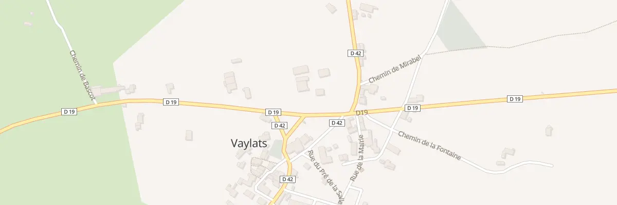 Plan du 58 Rte de Lalbenque à Vaylats