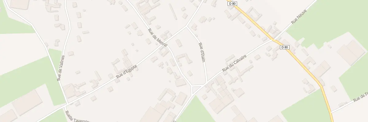 Plan du 21 Rue du Mesnil à Franleu