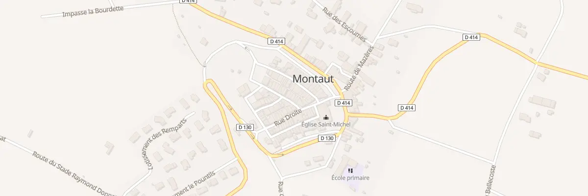 Plan du 6 Rue du Château à Montaut