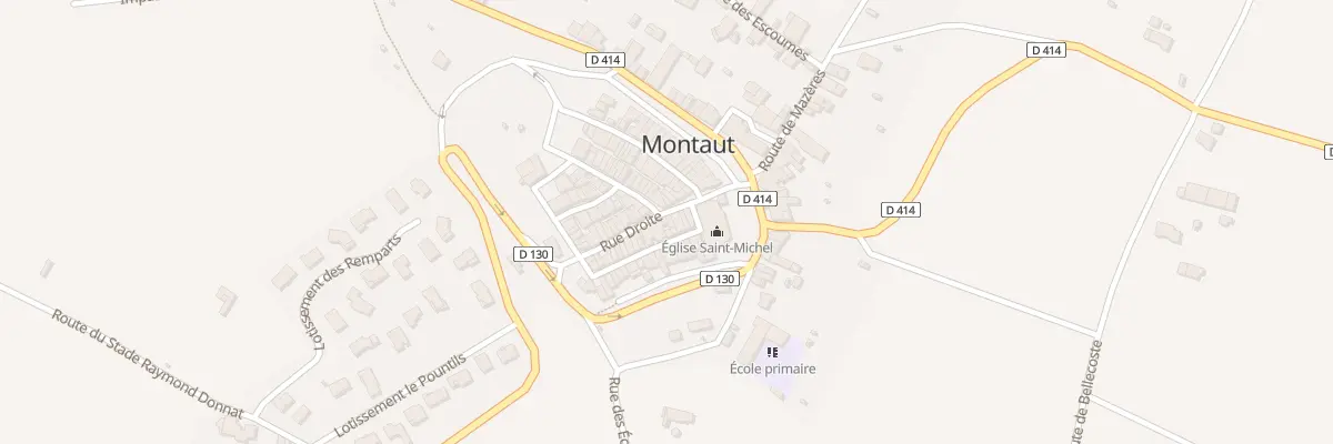 Plan du 9 Rue Droite à Montaut