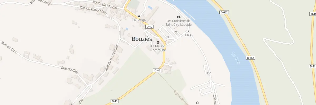 Plan du 5037 Le Bourg à Bouziès