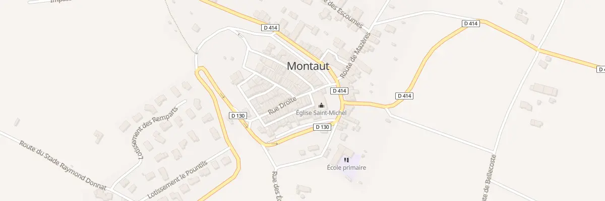 Plan du 7 Rue Droite à Montaut