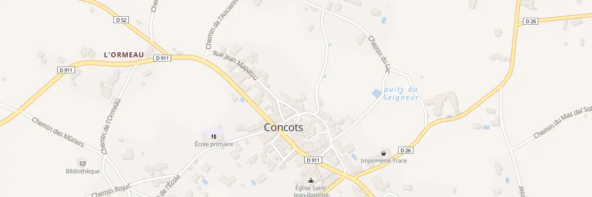 Plan du 168 Rue du Château à Concots