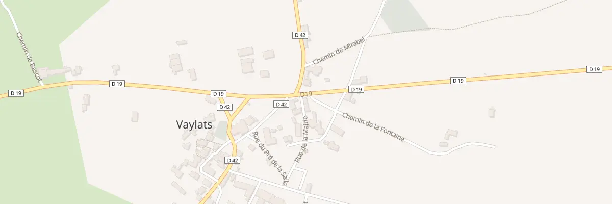Plan du 2 Che de la Fontaine à Vaylats