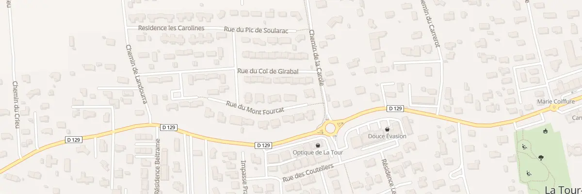 Plan du 4 Rue du Mont Fourcat à La Tour-du-Crieu