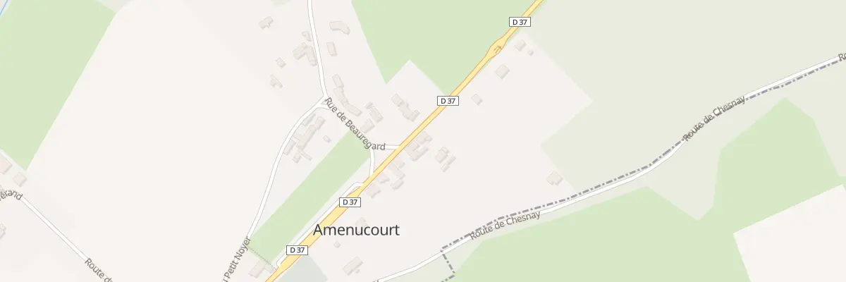 Plan du 14 Rte de Saint Leger à Amenucourt