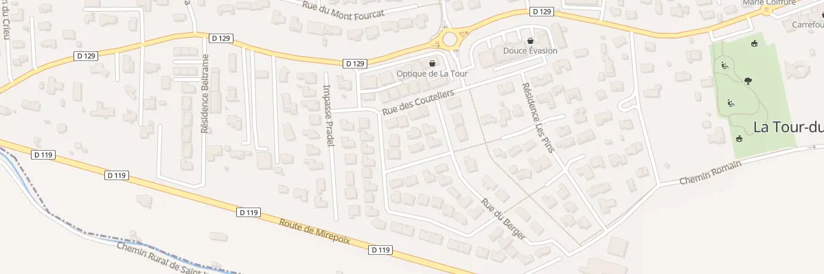 Plan du 9 Rue des Couteliers à La Tour-du-Crieu
