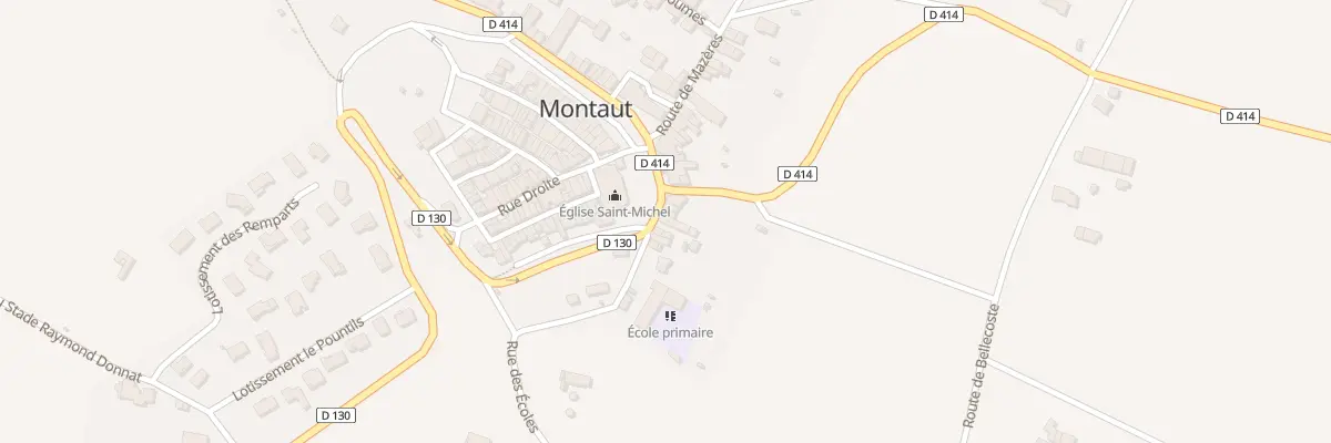 Plan du 9 Pl de la République à Montaut