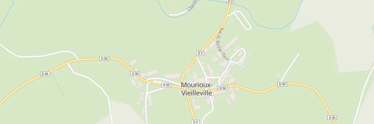 Plan du 6 Rue de Melle Desvillers à Mourioux-Vieilleville