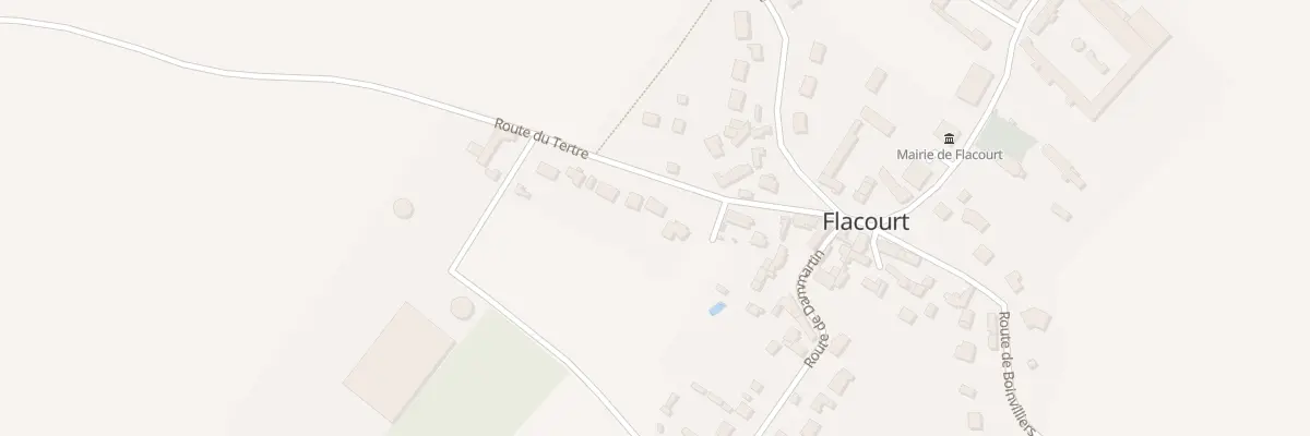 Plan du 9 Rte du Tertre à Flacourt