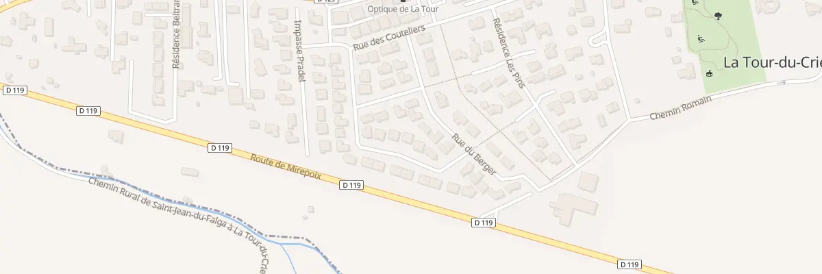 Plan du 21 Rue des Couteliers à La Tour-du-Crieu