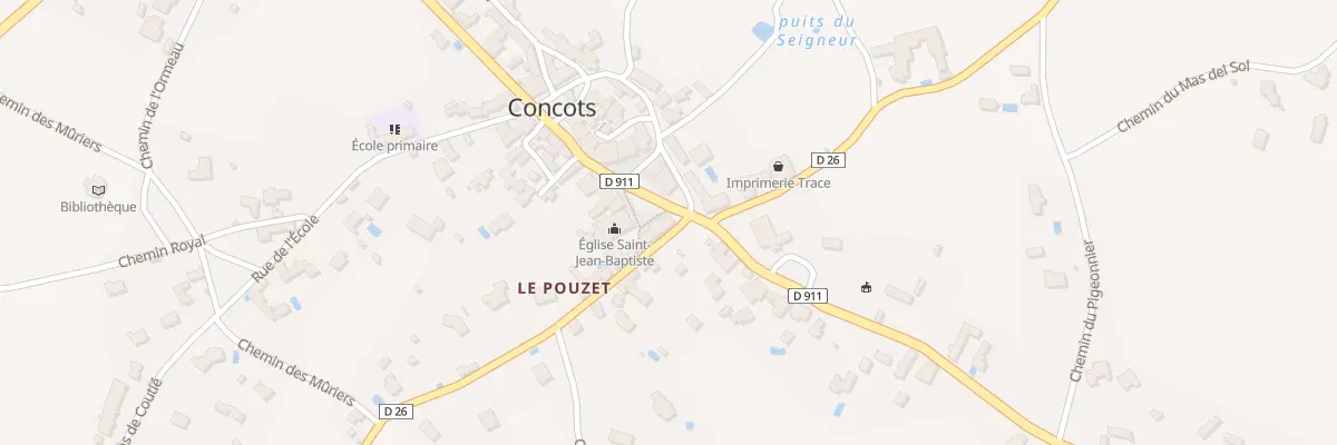 Plan du 5101 Le Bourg à Concots