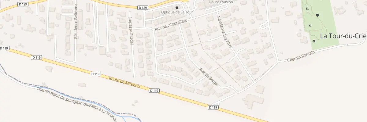 Plan du 5 Rue du Berger à La Tour-du-Crieu