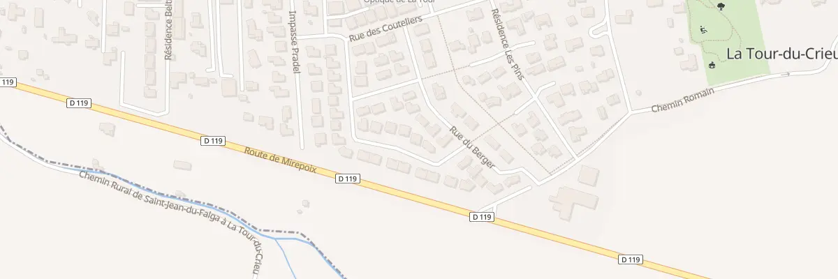 Plan du 23 Rue des Couteliers à La Tour-du-Crieu