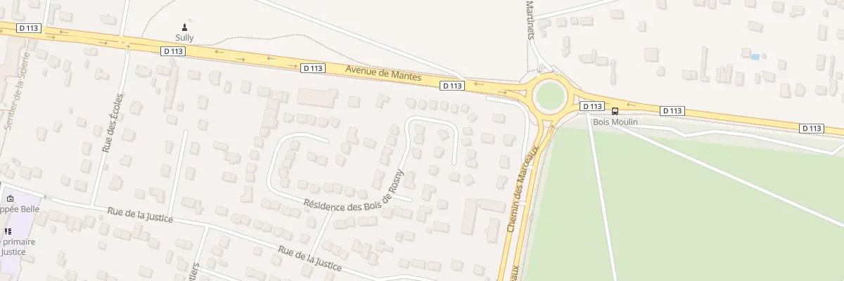Plan du 62 Rue des Bois de Rosny à Rosny-sur-Seine