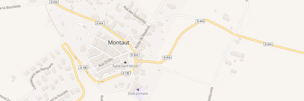 Plan du 4B Av de Mazères à Montaut