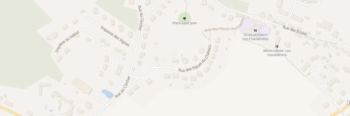 Plan du 3 Rue des Pièces du Château à La Boissière-École