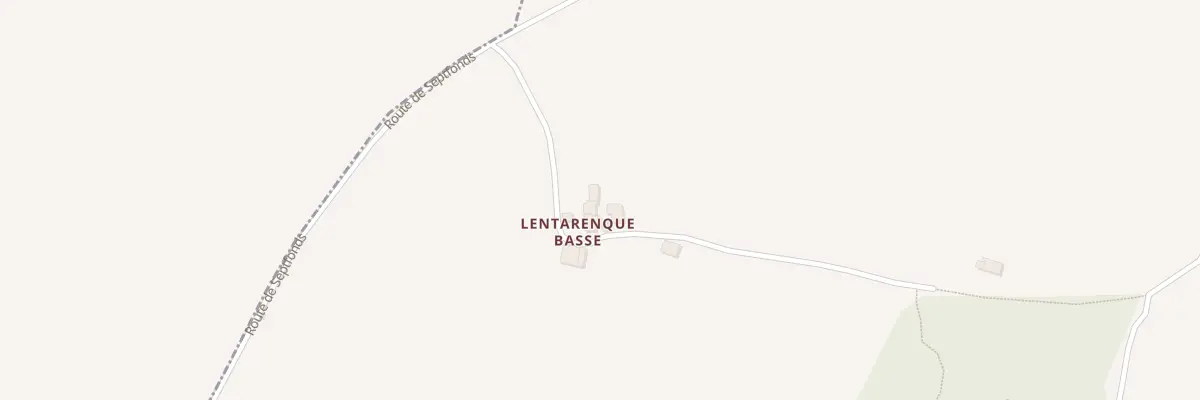 Plan du 5072 Lentarenque Basse à Lavaurette