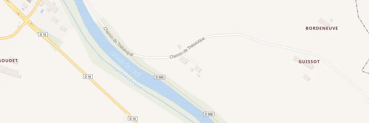 Plan du 2 Che de Thésauque à Montesquieu-Lauragais