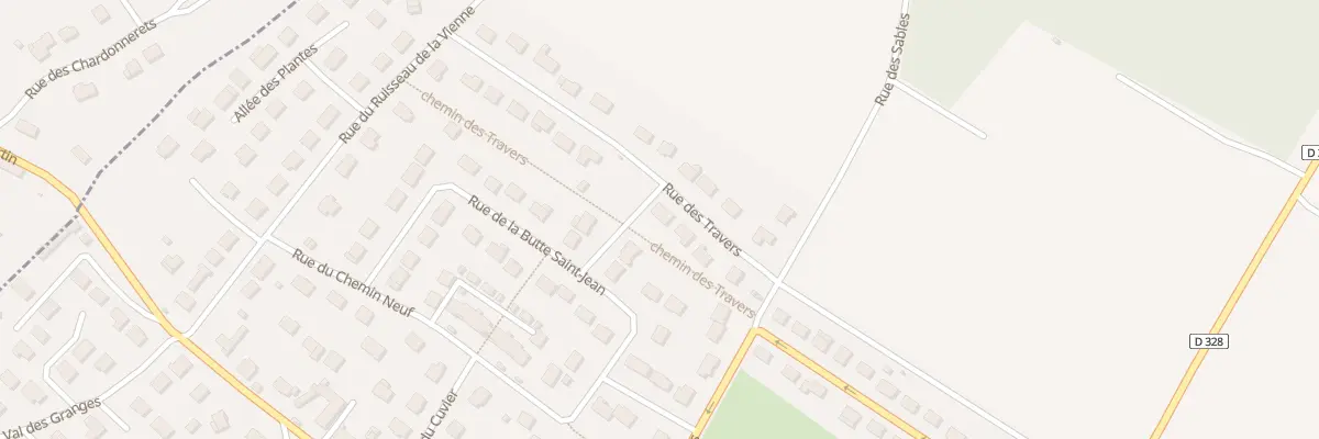 Plan du 16 Rue des Travers à Hanches