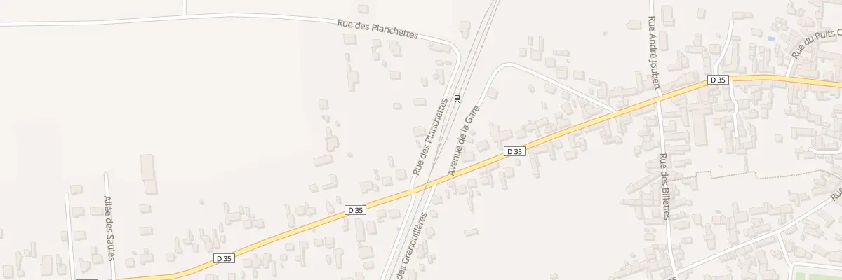 Plan du 1 Rue des Planchettes à Chabris