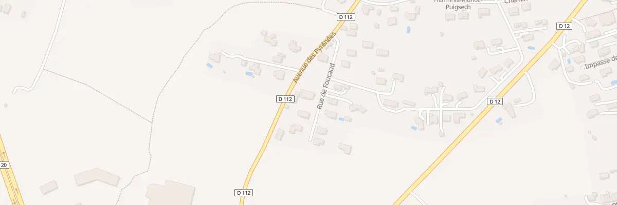 Plan du 6 Rue de Foucaud à Verniolle