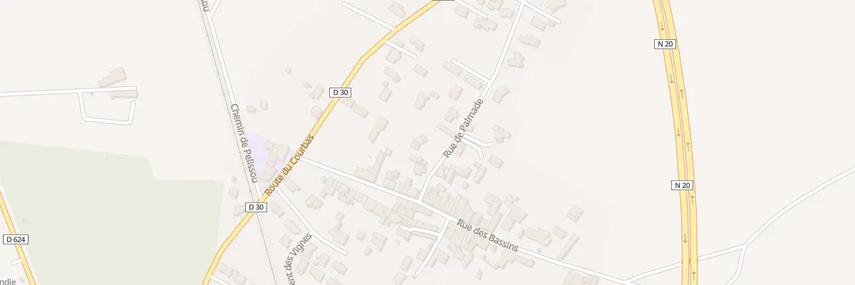 Plan du 1190 Rue de Palmade à Varilhes