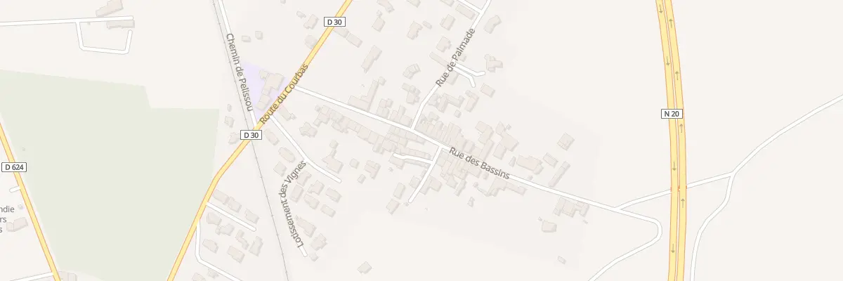 Plan du 28 Rue des Bassins à Varilhes