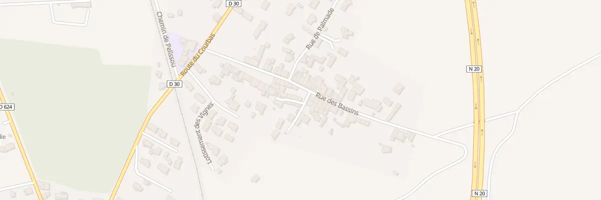Plan du 38 Rue des Bassins à Varilhes