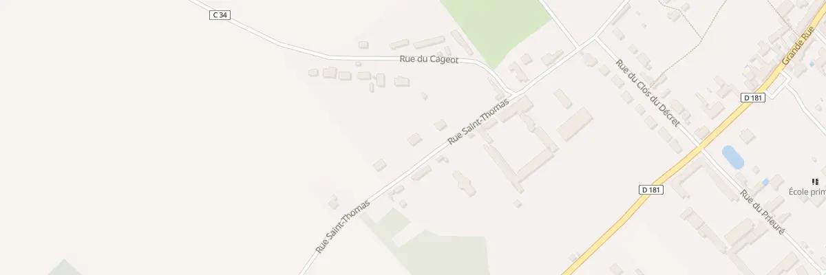 Plan du 14 Rue Saint-thomas à Vesly
